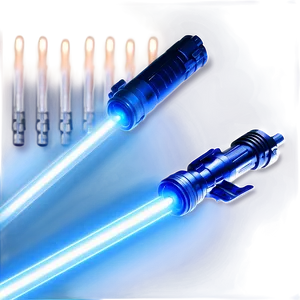 Blue Lightsaber In Darkness Png 06262024 PNG image