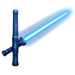 Blue Lightsaber In Darkness Png 06262024 PNG image