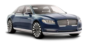 Blue Lincoln Luxury Sedan2023 PNG image