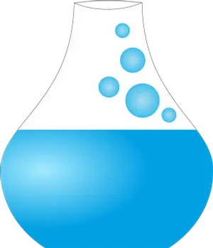 Blue Liquid Lava Lamp Vector