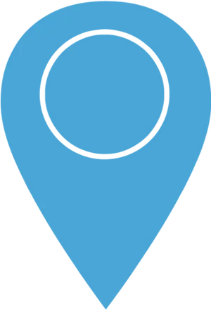 Blue Location Pin Icon PNG image