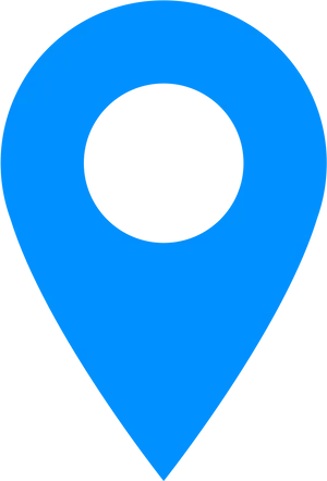 Blue Location Pin Icon PNG