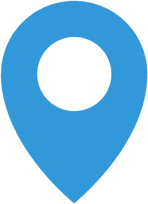 Blue Location Pin Icon PNG image