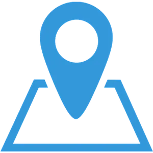 Blue Location Pin Icon