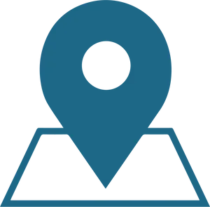 Blue Location Pin Icon PNG