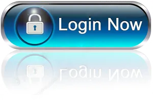 Blue Login Button Graphic PNG image