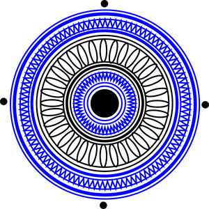 Blue Mandala Art Design PNG image