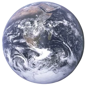 Blue Marble Earth View PNG image