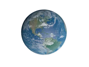 Blue Marble Planet Earth Space View PNG image