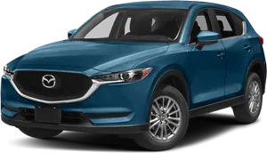 Blue Mazda Crossover S U V2023 PNG image