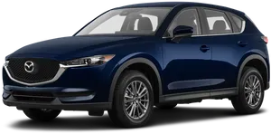 Blue Mazda Crossover S U V2023 PNG image