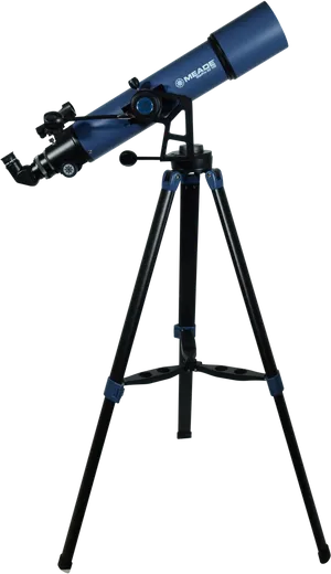 Blue Meade Telescopeon Tripod PNG image