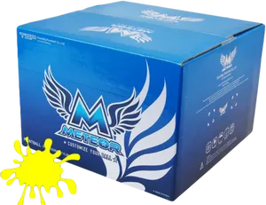 Blue Meteor Paintball Box PNG image