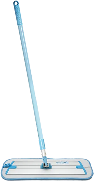 Blue Microfiber Mop Standing PNG image