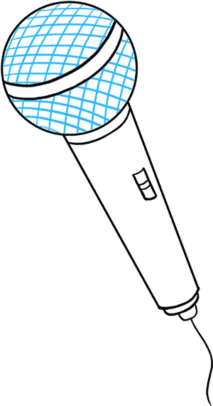 Blue Microphone Illustration