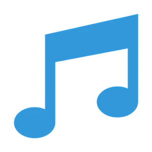 Blue Music Note Icon