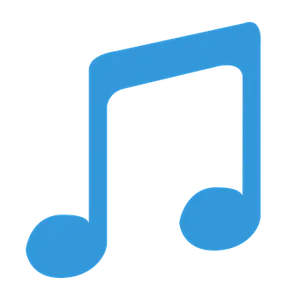 Blue Music Note Icon