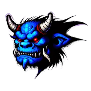 Blue Oni Fantasy Art Png 06122024 PNG image