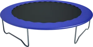 Blue Outdoor Trampoline PNG image