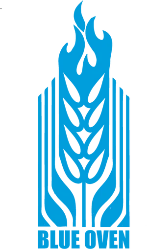 Blue Oven Logo Design PNG image