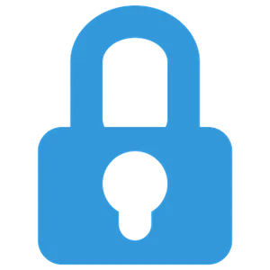 Blue Padlock Icon