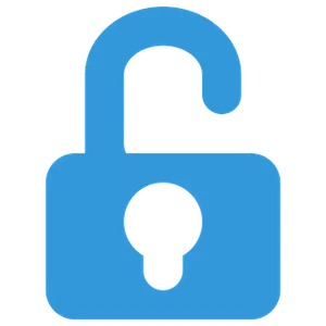 Blue Padlock Icon