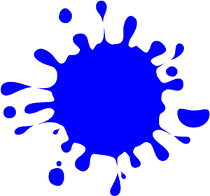 Blue Paint Splash Graphic PNG image