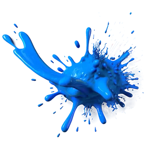 Blue Paint Splash PNG 72