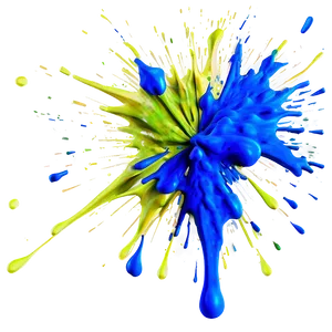 Blue Paint Splatter Png 05042024 PNG image