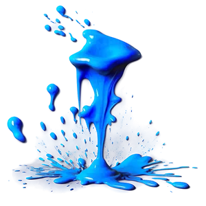 Blue Paint Splatter Png 9 PNG image