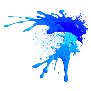 Blue Paint Splatter Png Auk98 PNG image