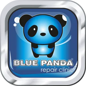 Blue Panda Repair Clinic Logo PNG image