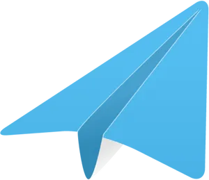 Blue Paper Plane Graphic PNG image