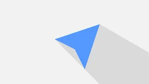 Blue Paper Plane Shadow PNG image