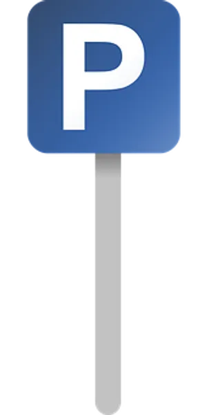 Blue Parking Sign Icon PNG image