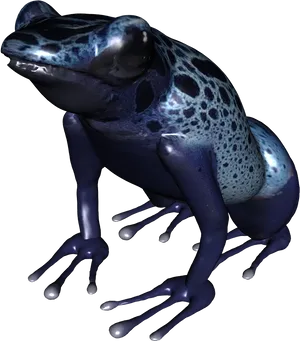 Blue Patterned Frog