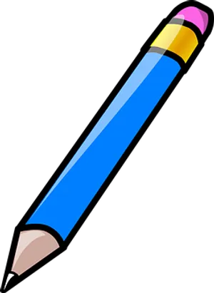 Blue Pencil Clipart PNG image