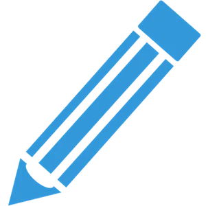 Blue Pencil Icon