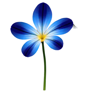 Blue Petal Flower PNG Tty