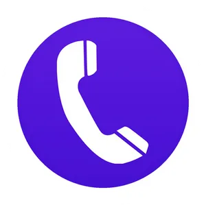 Blue Phone Icon Circle PNG image