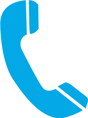 Blue Phone Receiver Icon PNG