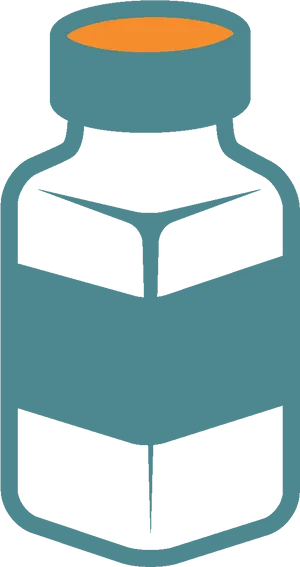 Blue Pill Bottle Icon