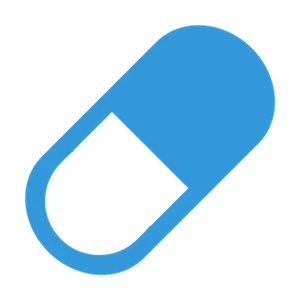 Blue Pill Icon Graphic
