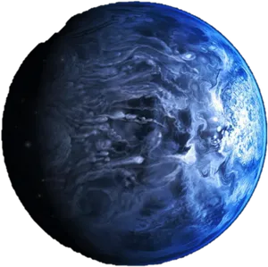 Blue Planet Atmospheric Clouds PNG image