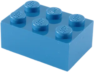 Blue Plastic Brick Toy PNG image