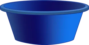 Blue Plastic Bucket Isolated PNG image