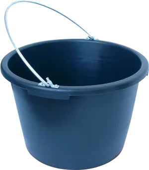 Blue Plastic Bucketwith Handle PNG image