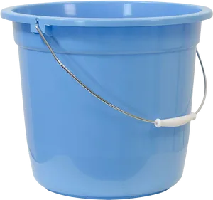 Blue Plastic Bucketwith Handle PNG image
