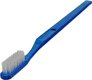 Blue Plastic Toothbrush Isolated