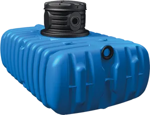 Blue Plastic Water Storage Tank PNG image